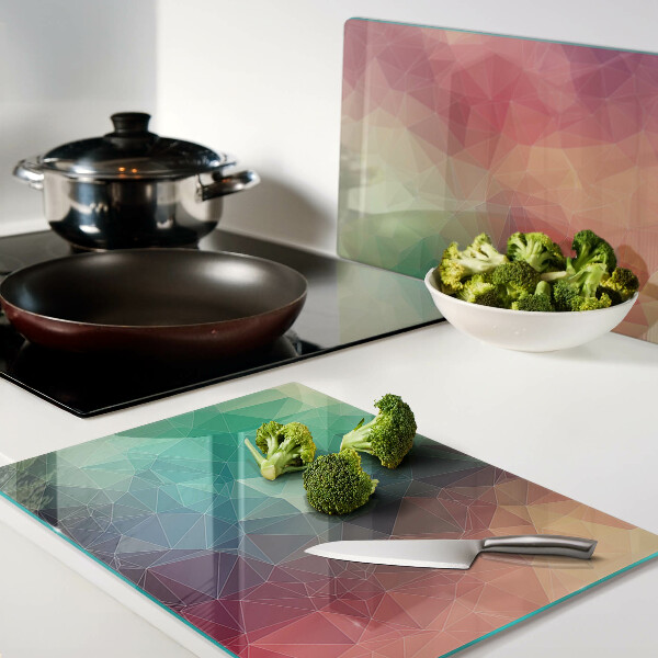 Glass cutting board Abstract geometric pattern