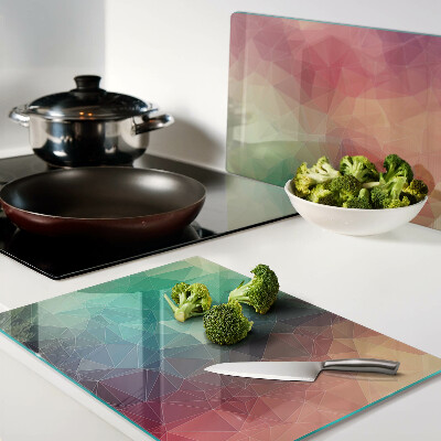 Glass cutting board Abstract geometric pattern
