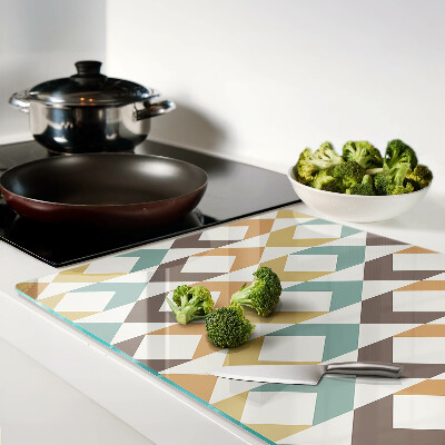 Chopping board Geometry in pastel colors