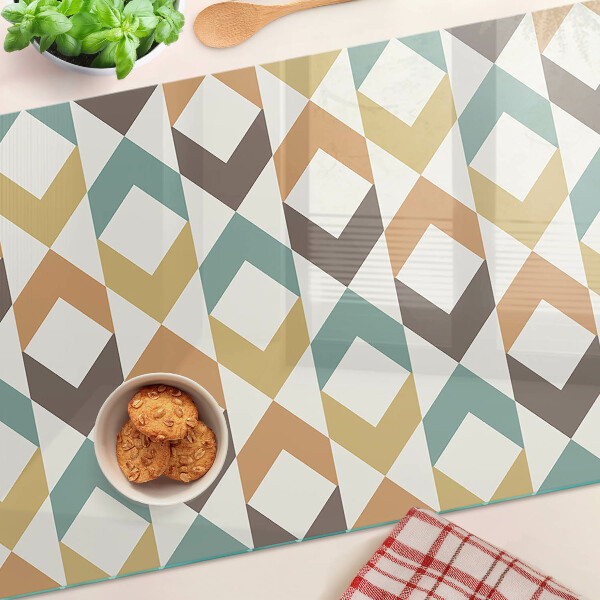 Chopping board Geometry in pastel colors