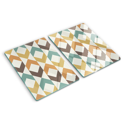 Chopping board Geometry in pastel colors