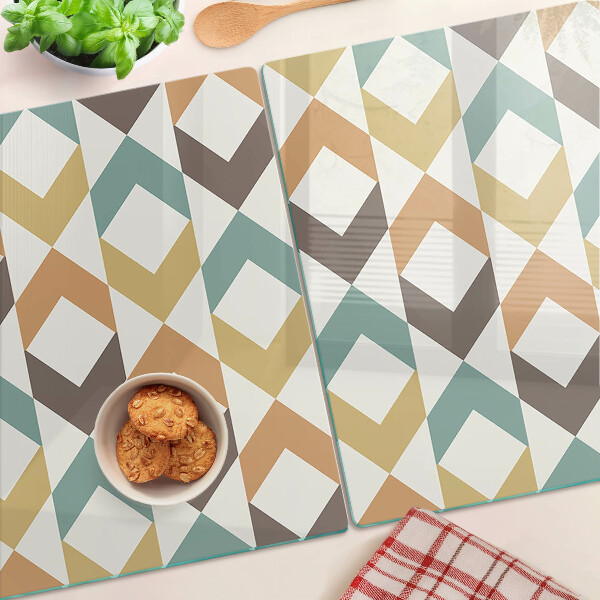 Chopping board Geometry in pastel colors