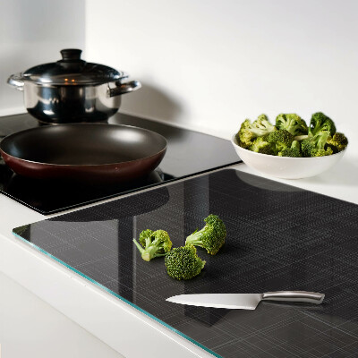 Chopping board glass Geometry of lines and shadows