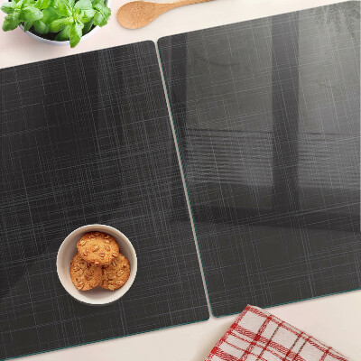 Chopping board glass Geometry of lines and shadows
