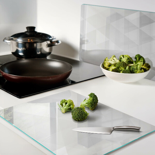 Chopping board Geometric patterns in shades of gray