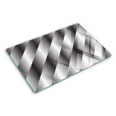 Chopping board Geometric patterns in shades of gray