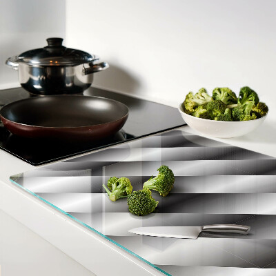 Chopping board Geometric patterns in shades of gray