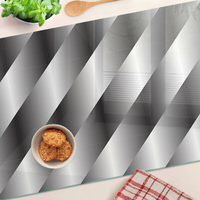 Chopping board Geometric patterns in shades of gray