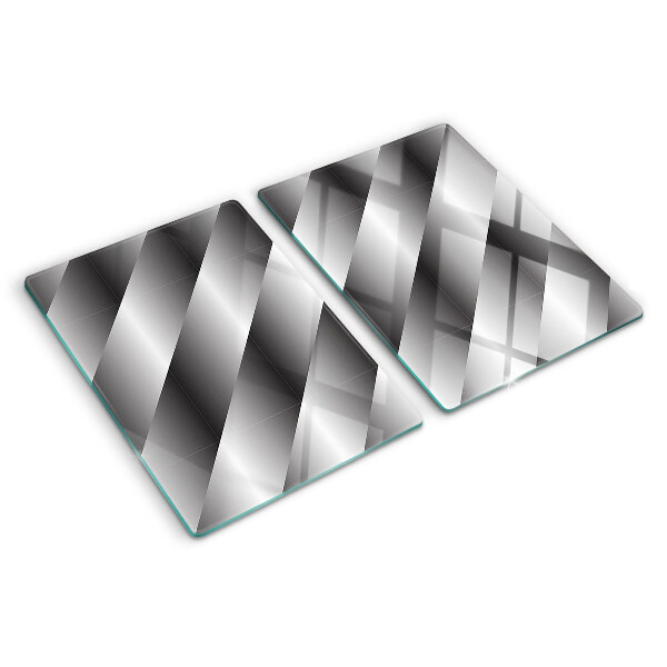 Chopping board Geometric patterns in shades of gray