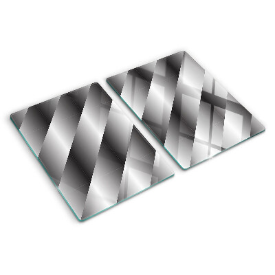 Chopping board Geometric patterns in shades of gray