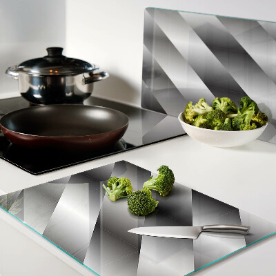 Chopping board Geometric patterns in shades of gray
