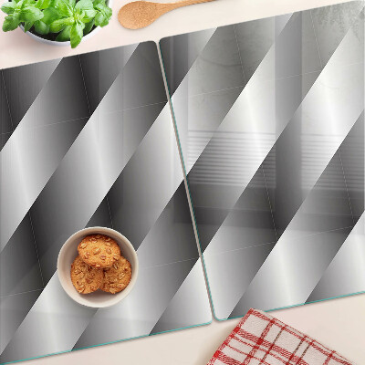 Chopping board Geometric patterns in shades of gray