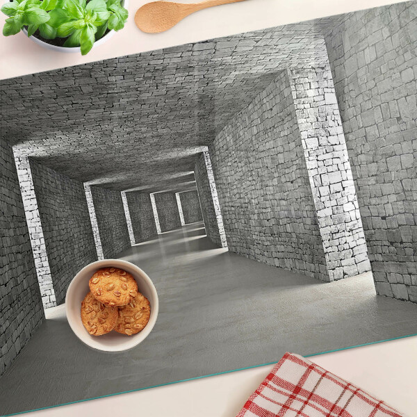 Glass cutting board The illusion of space in architecture