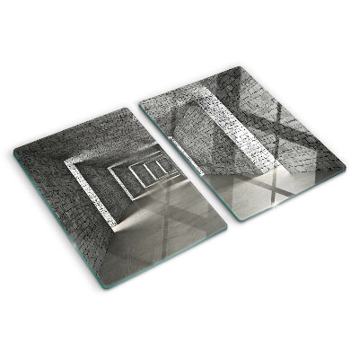 Glass cutting board The illusion of space in architecture