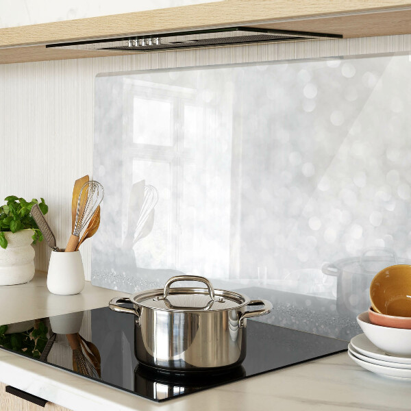 Glass kitchen board Sparkling bokeh with light effect
