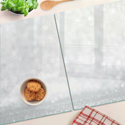 Glass kitchen board Sparkling bokeh with light effect