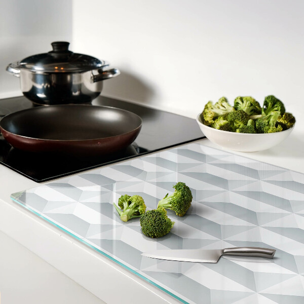 Chopping board 3D cube geometry