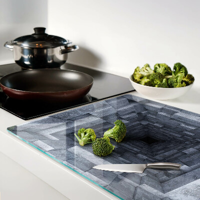 Chopping board glass Deep Hole Illusion