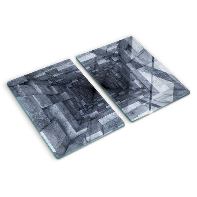 Chopping board glass Deep Hole Illusion
