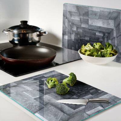 Chopping board glass Deep Hole Illusion
