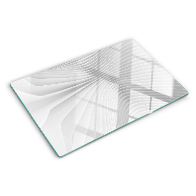 Chopping board Waves and lines in shades of gray