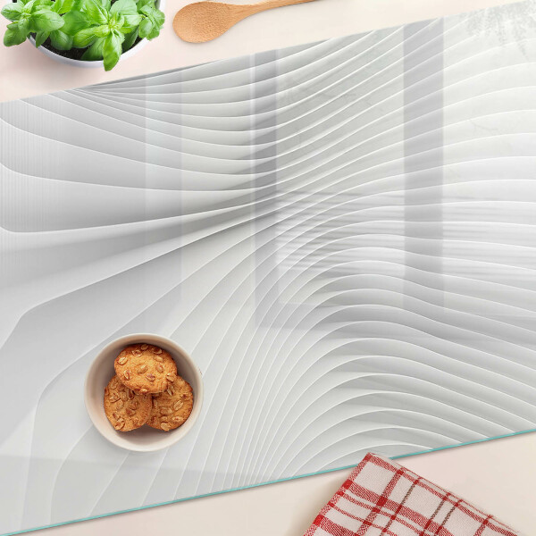 Chopping board Waves and lines in shades of gray