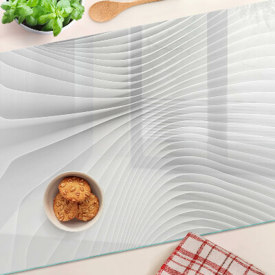 Chopping board Waves and lines in shades of gray