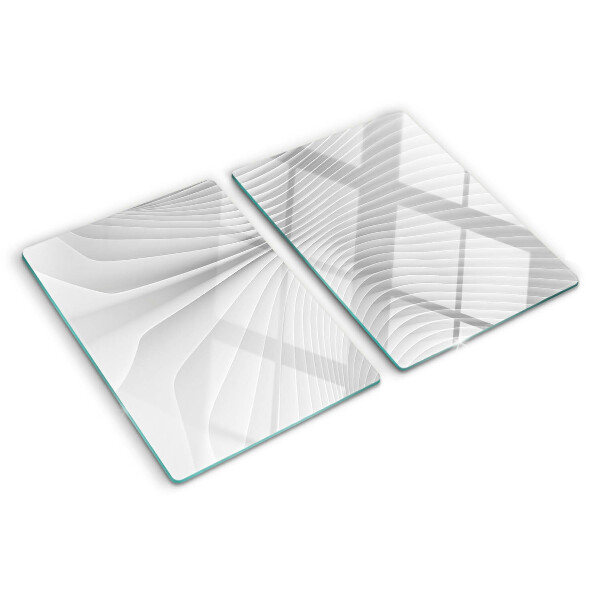Chopping board Waves and lines in shades of gray