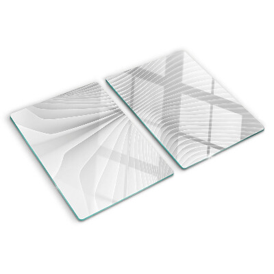Chopping board Waves and lines in shades of gray