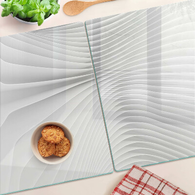 Chopping board Waves and lines in shades of gray