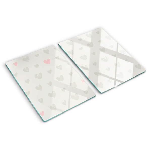 Cutting board Hearts in different colors