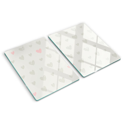 Cutting board Hearts in different colors
