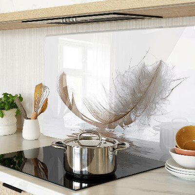 Chopping board A feather against the water