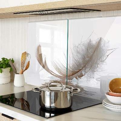 Chopping board A feather against the water