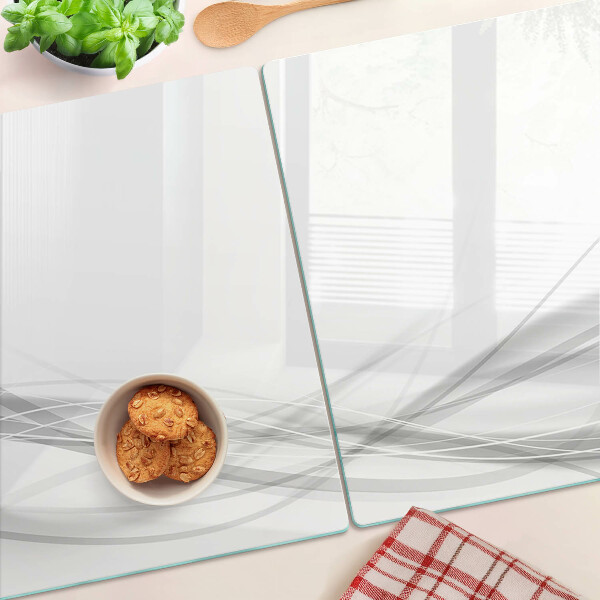 Chopping board Abstract lines and waves