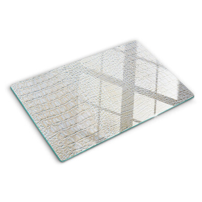 Glass kitchen board Crocodile skin pattern