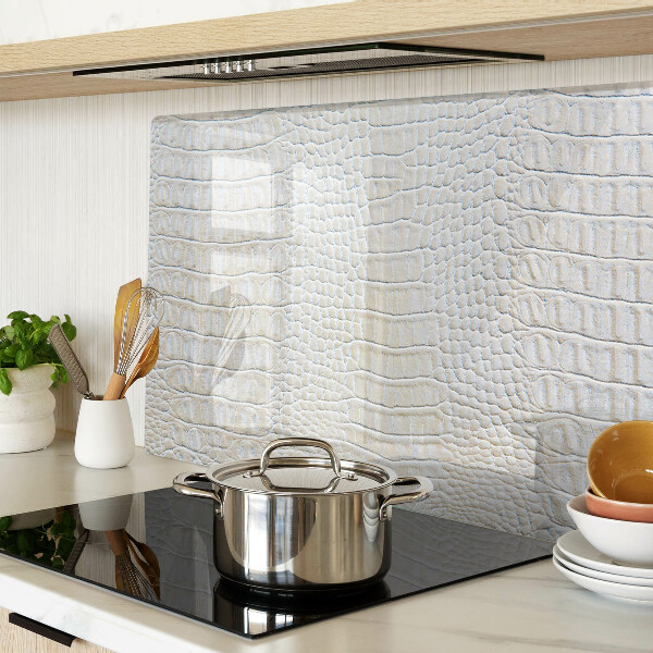Glass kitchen board Crocodile skin pattern