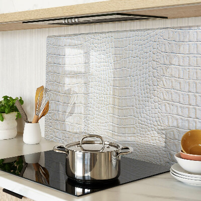 Glass kitchen board Crocodile skin pattern