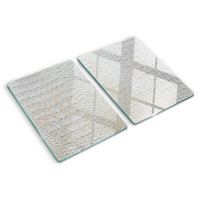 Glass kitchen board Crocodile skin pattern