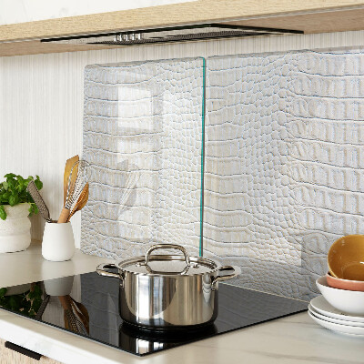 Glass kitchen board Crocodile skin pattern