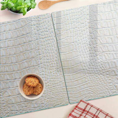 Glass kitchen board Crocodile skin pattern
