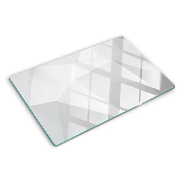 Chopping board glass Geometric shapes in shades of gray