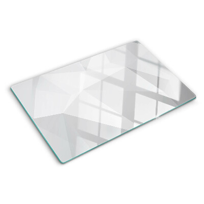 Chopping board glass Geometric shapes in shades of gray