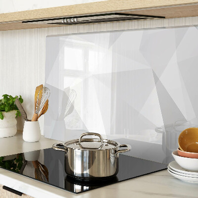 Chopping board glass Geometric shapes in shades of gray