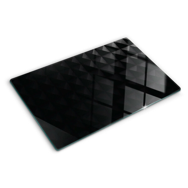 Chopping board Geometric patterns in shades of black