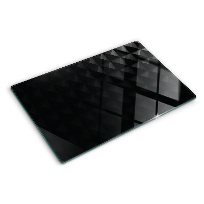 Chopping board Geometric patterns in shades of black
