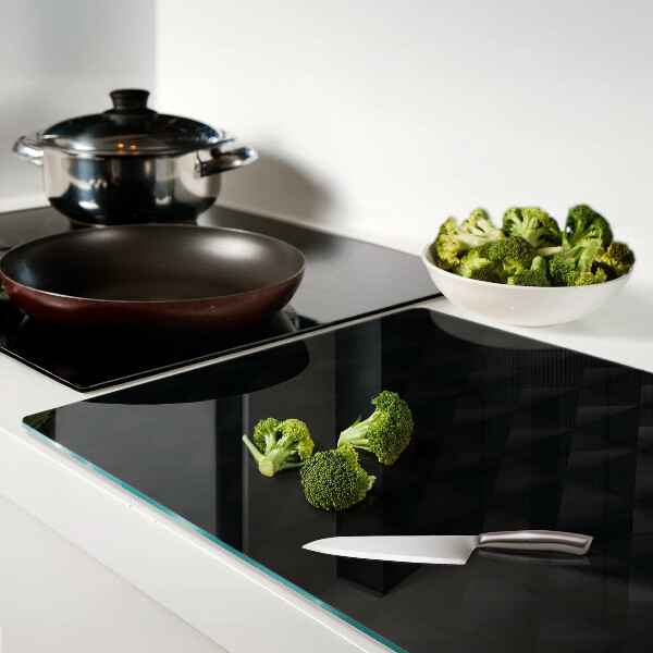 Chopping board Geometric patterns in shades of black