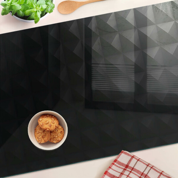Chopping board Geometric patterns in shades of black