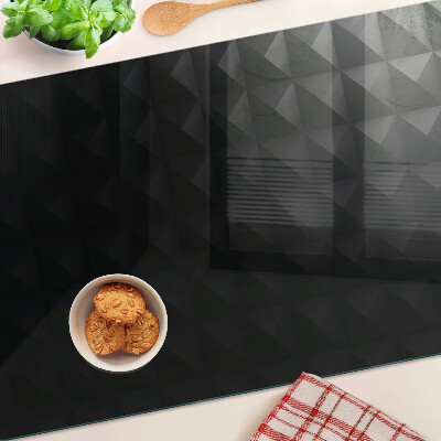 Chopping board Geometric patterns in shades of black