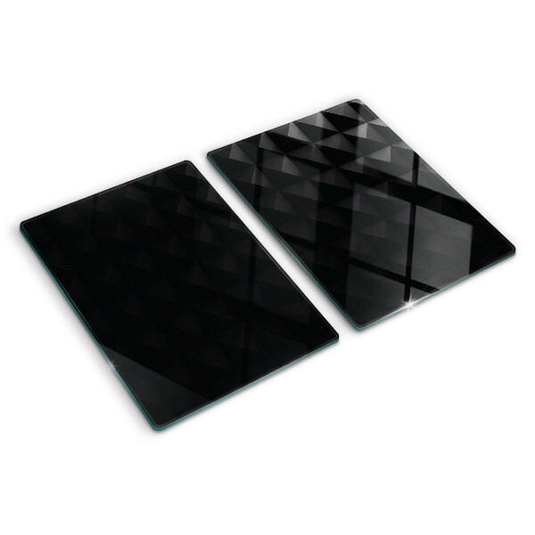 Chopping board Geometric patterns in shades of black